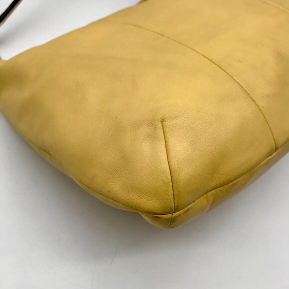 Coach Yellow Leather Kristen Covertible Hobo Bag F22306 - Picture 9 of 11